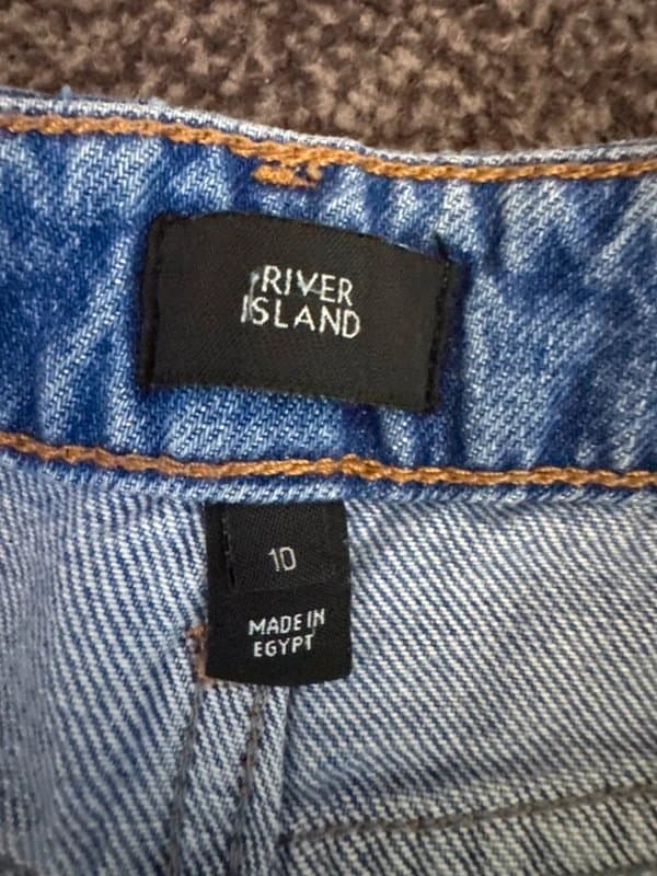River Island River Island Distressed Denim Shorts – UK 10
