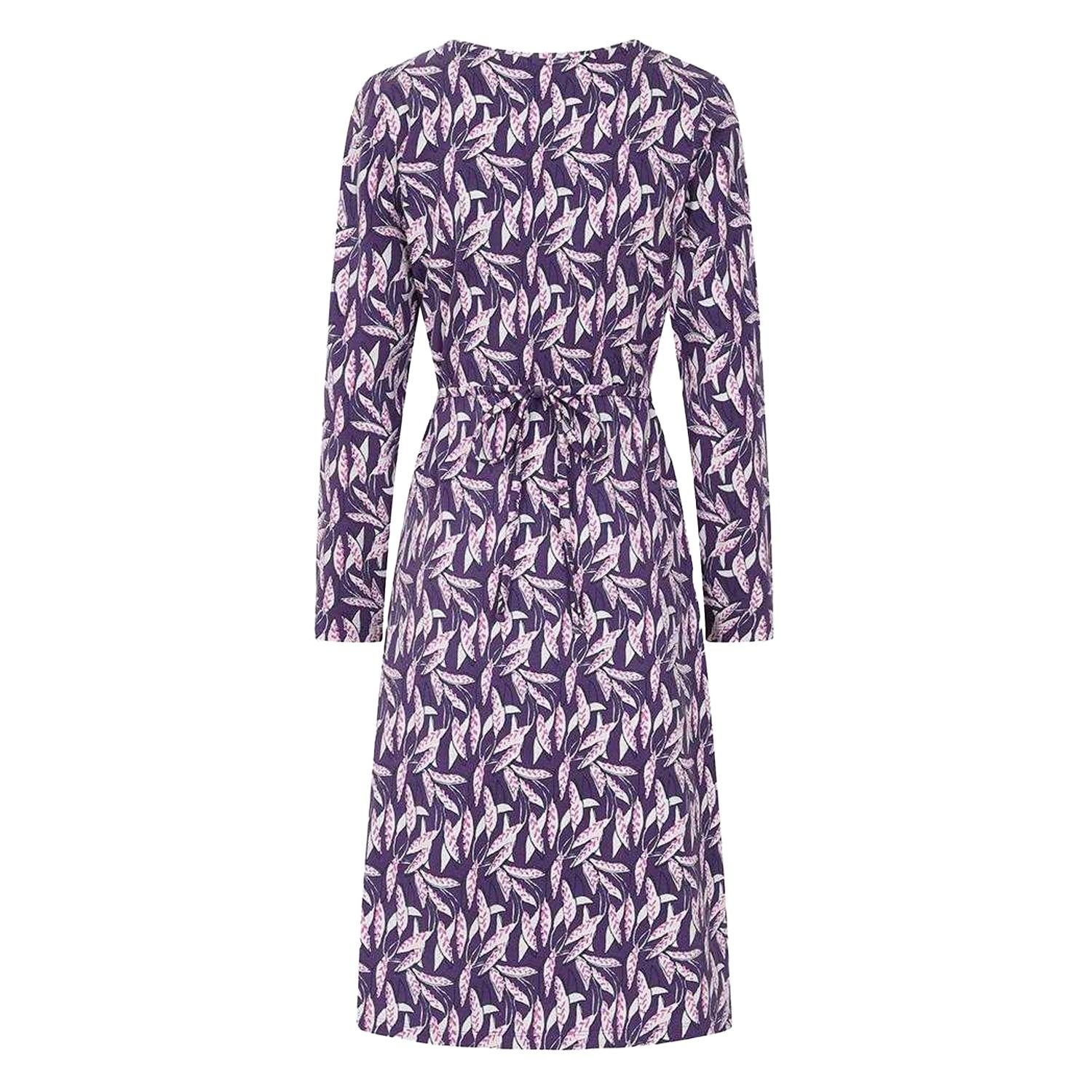 Lazy Jacks Lazy Jacks Women's Barley Long-Sleeved Midi Dress in Purple - 2