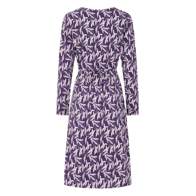 Lazy Jacks Lazy Jacks Women's Barley Long-Sleeved Midi Dress in Purple - 2