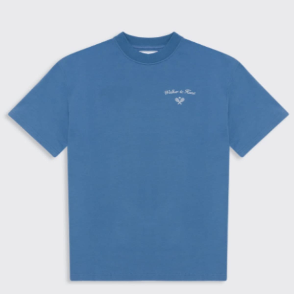 Walker & Hunt Walker & Hunt Men's St Tropez Tennis Club Tee in Blue - 1