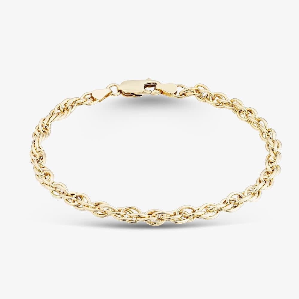 T.H.Baker T.H.Baker Women's 9ct Yellow Gold Prince Of Wales Chain Bracelet 10827454G