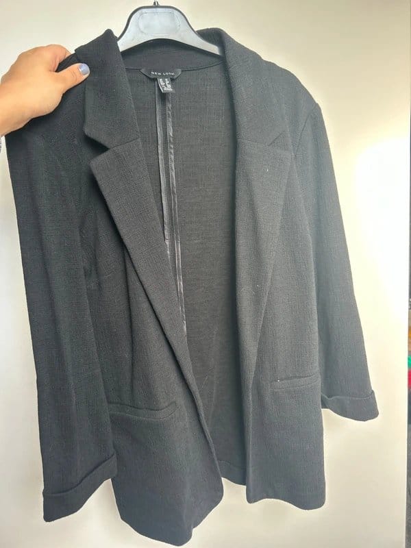 New Look Black Textured Blazer