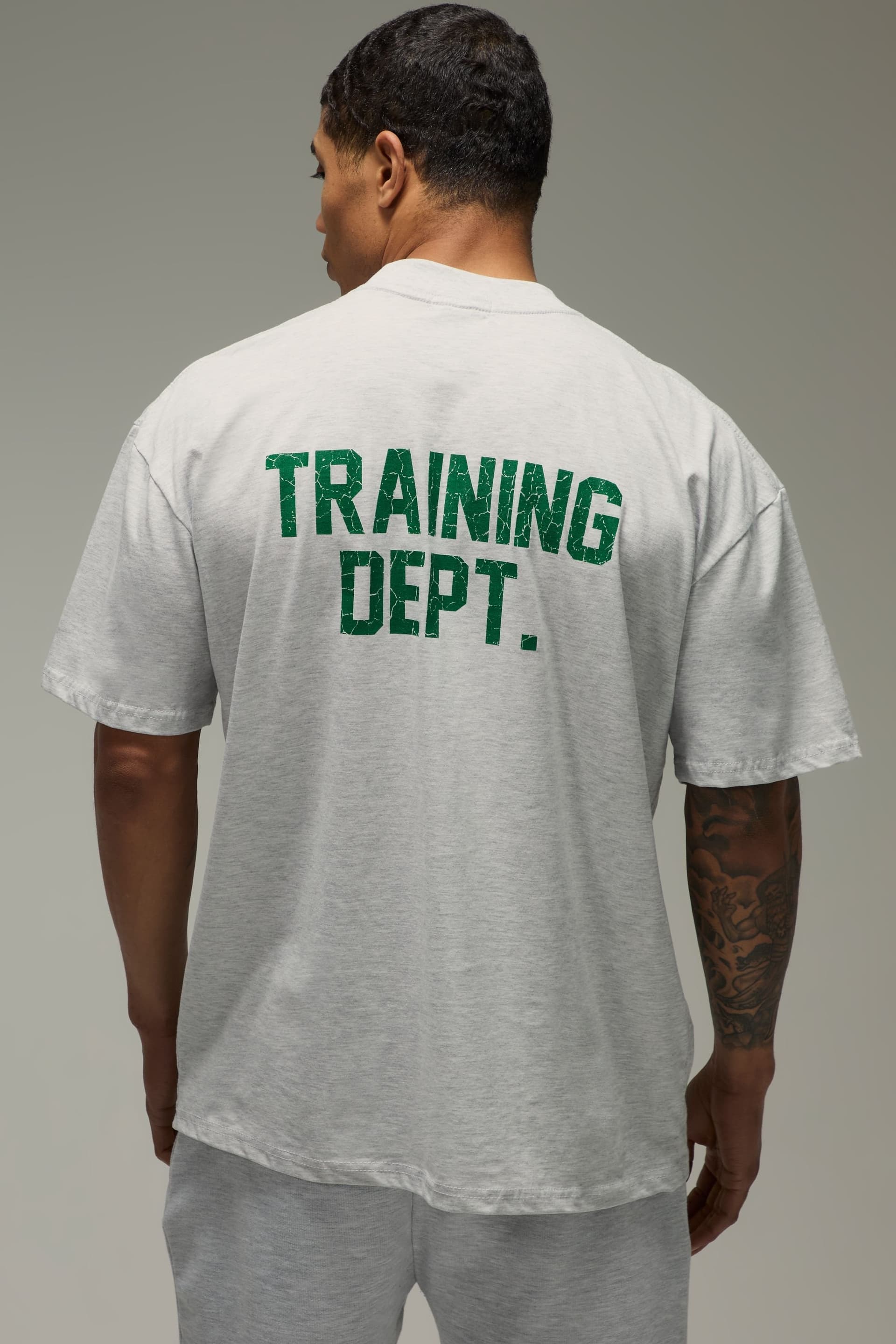 Training Dept. Training Dept. Men's Training Dept Oversized T-shirt in Grey Marl