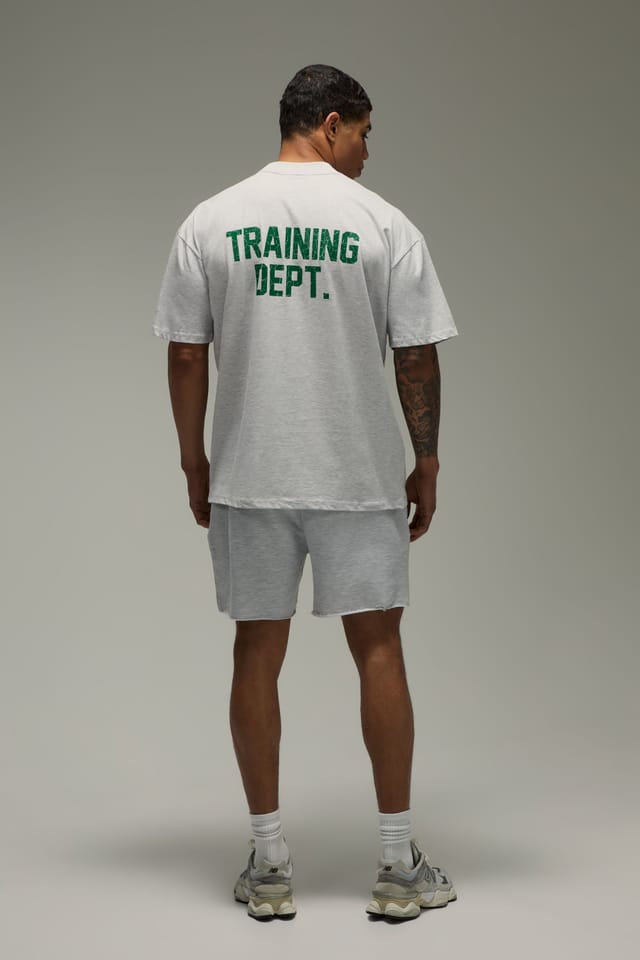 Training Dept. Training Dept. Men's Training Dept Oversized T-shirt in Grey Marl - 2