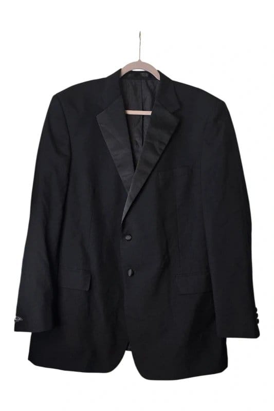 Marks & Spencer Black Satin Lapel Blazer