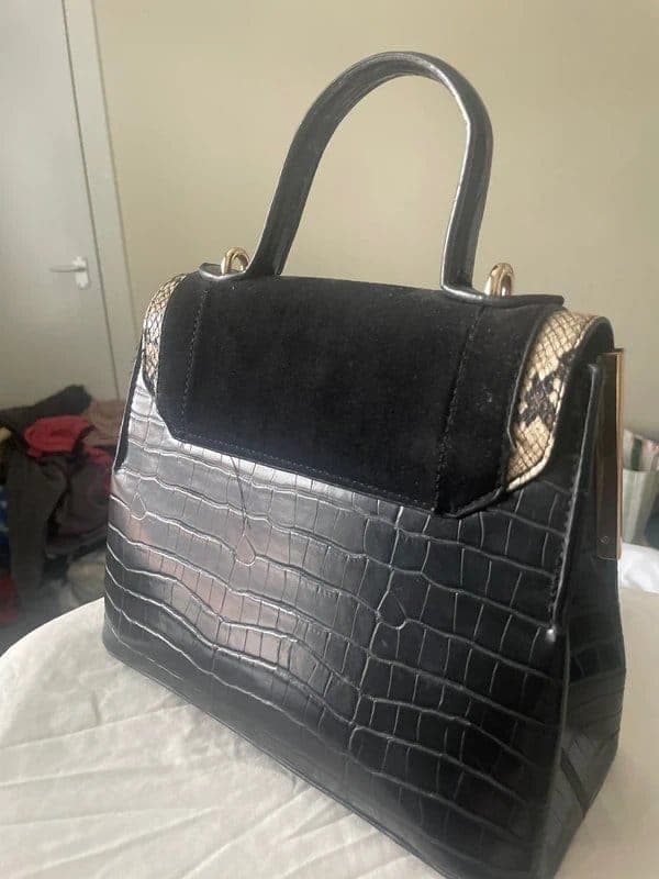 New Look New look faux leather with snakeskin trim