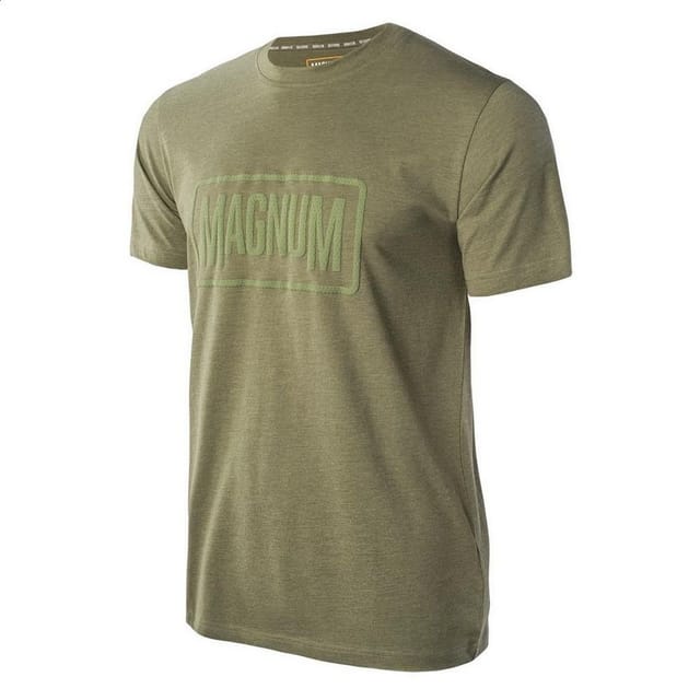 magnum Magnum Men's Essential 2.0 T-Shirt in Dark Olive - 3