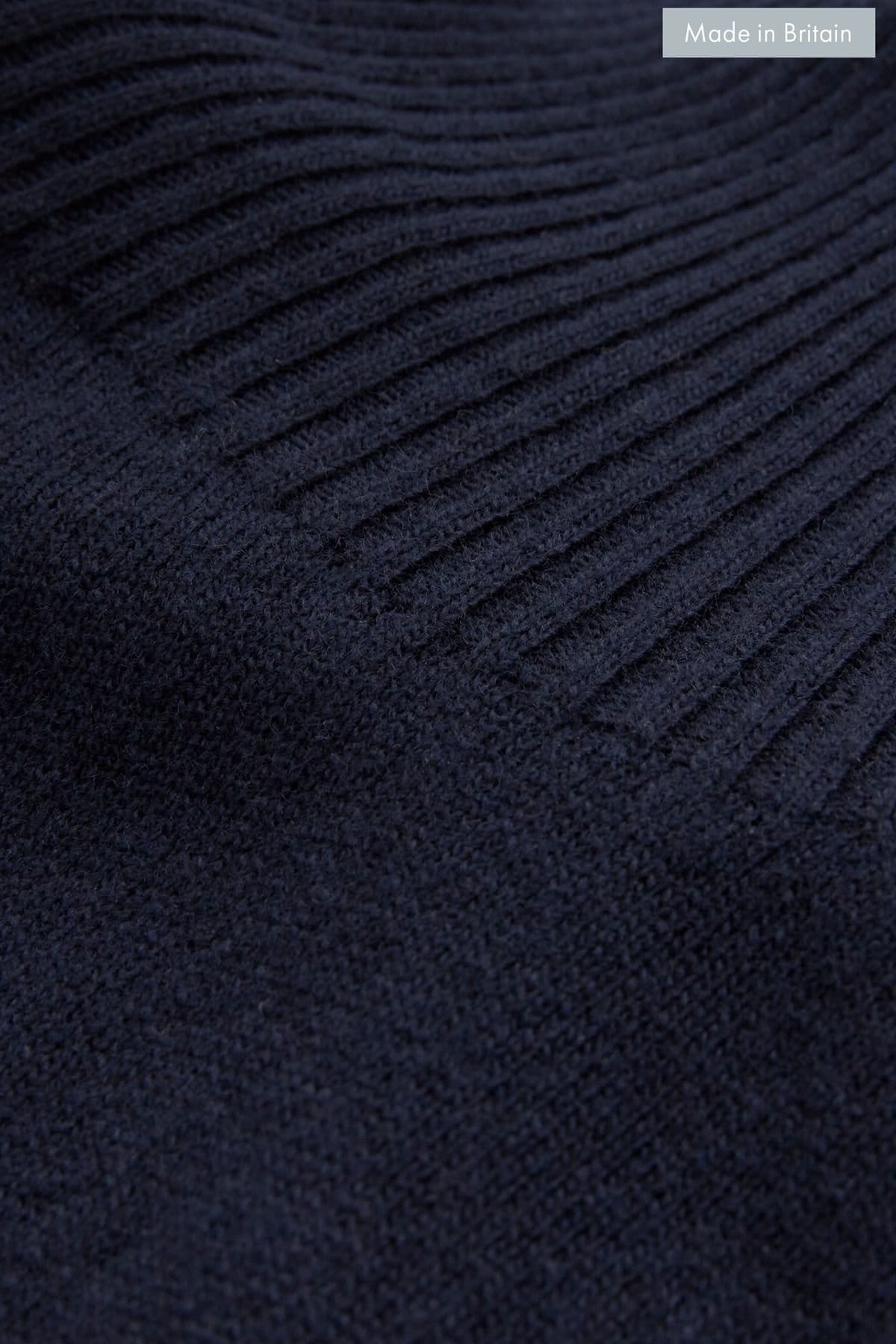 Celtic & Co Celtic & Co Women's Geelong Wool Slouch Turtleneck Sweater in Dark Navy - 4