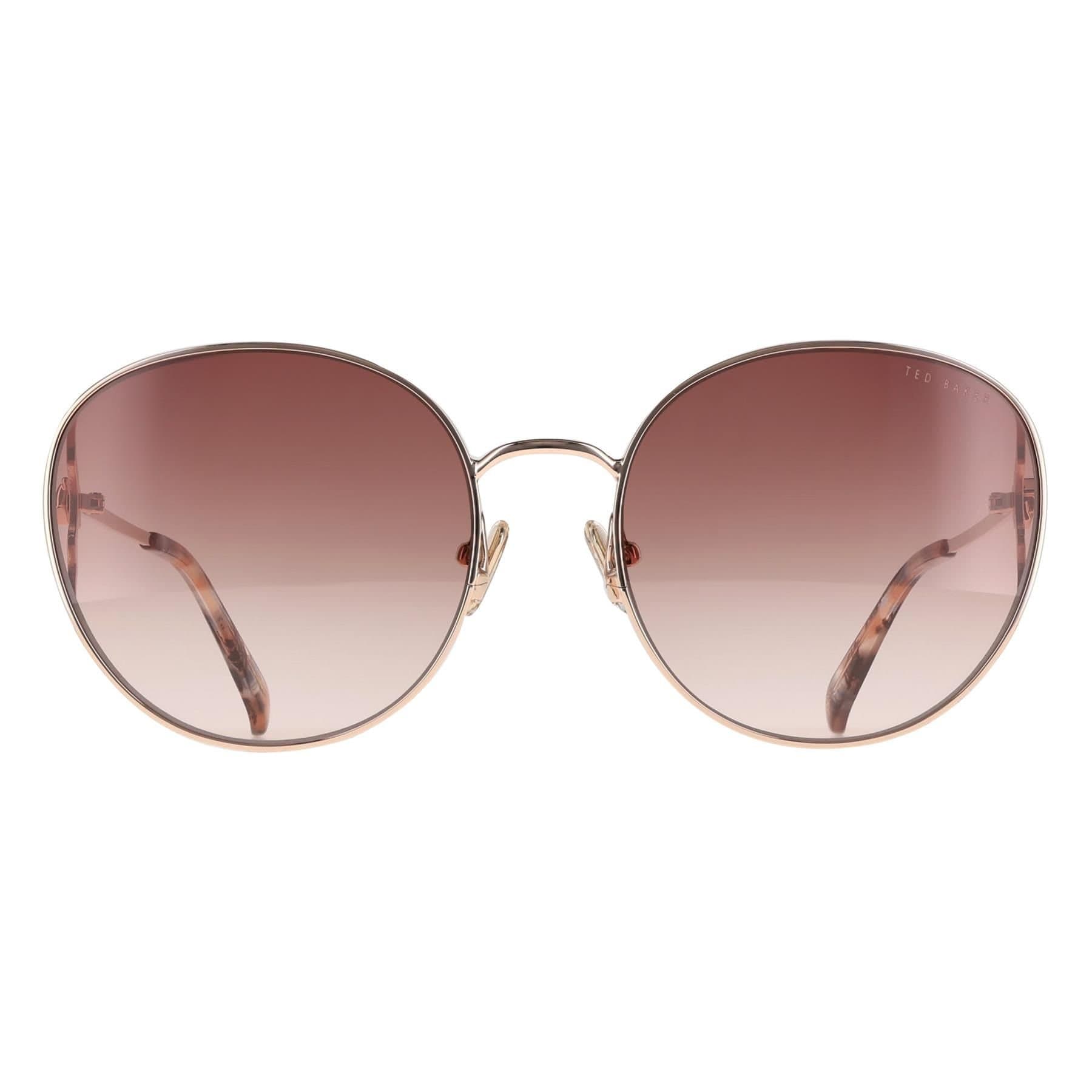 Ted Baker Ted Baker Women's Round Gloss Light Rose Brown Gradient TB1775 Lake in Pink