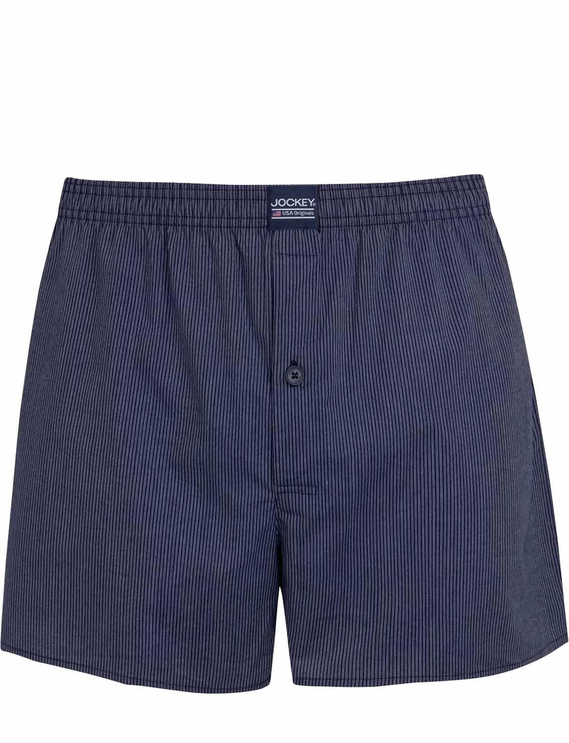 Jockey Jockey Men's 2 Pack Woven Boxers in Blue - 2