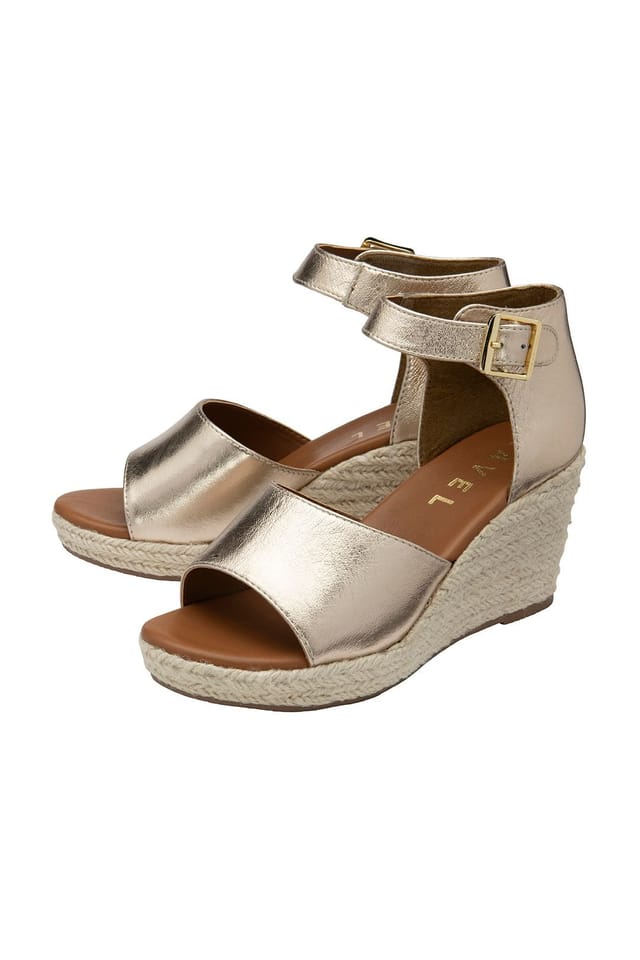 Ravel Ravel Women's 'Belby' Leather Wedge Sandals in Rose Gold - 2