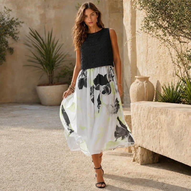Mint Velvet Mint Velvet Floral Chiffon Occasion Dress UK 12 – Never Worn