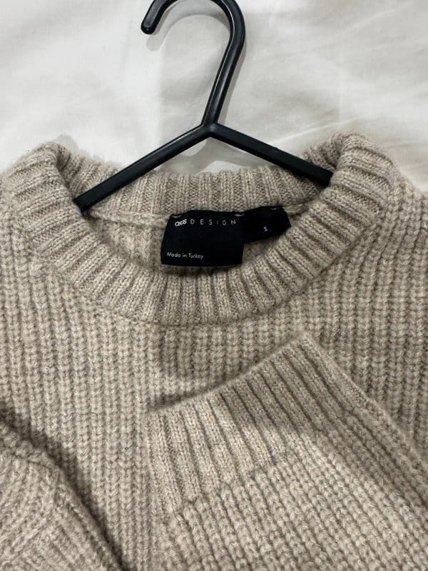 ASOS Design Beige Knit Sweater