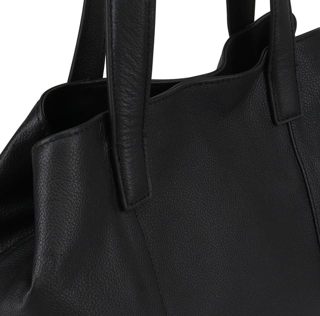 Paul Costelloe Paul Costelloe Women's Namib Leather Shoulder Bag in Black - 3