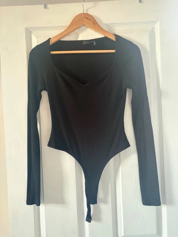 ASOS ASOS Design Black Sweetheart Bodysuit