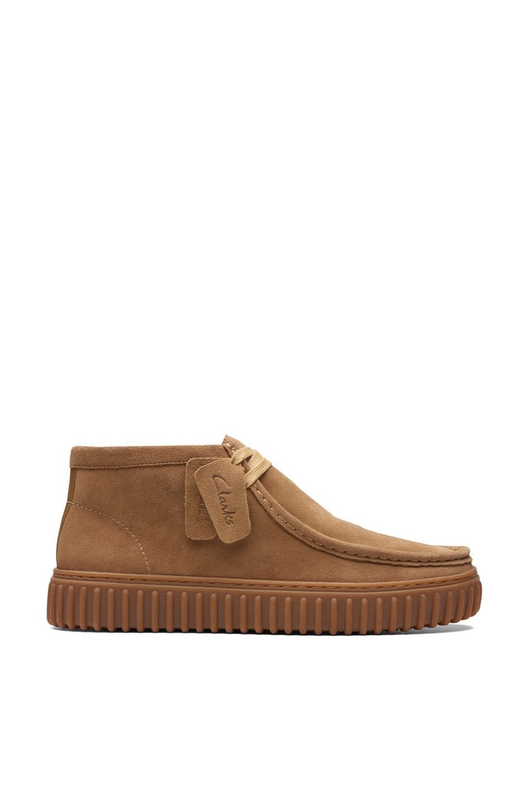 Clarks Clarks Men's Torhill Hi Suede Boots Sand in Tan - 1