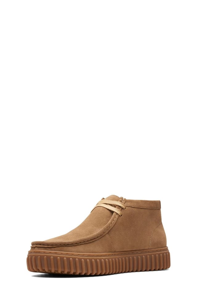 Clarks Clarks Men's Torhill Hi Suede Boots Sand in Tan - 3