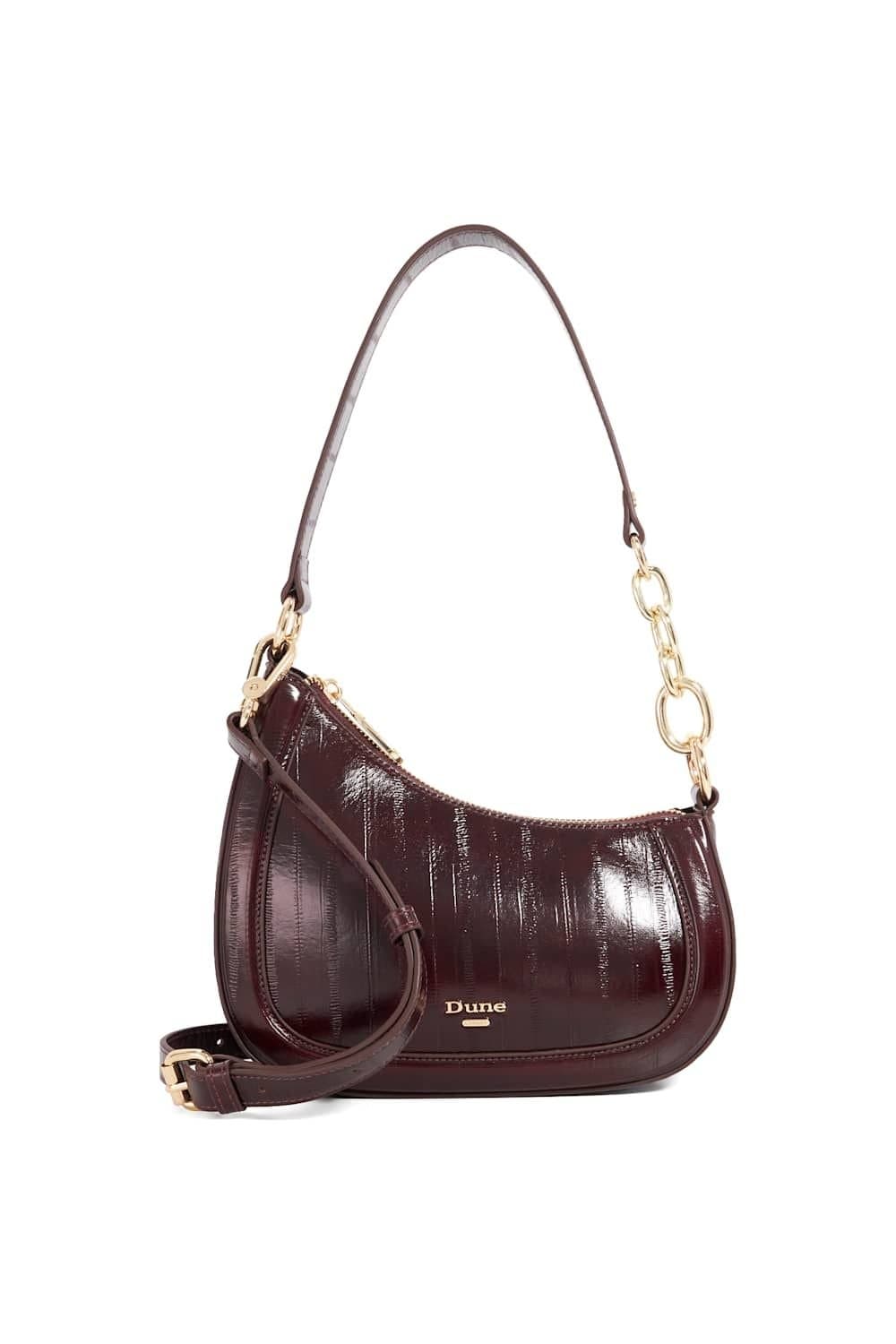 Dune London Dune London Red Patent Leather Shoulder Bag