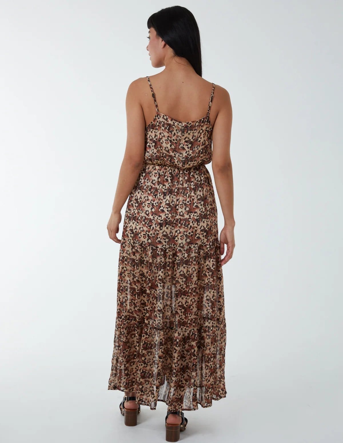 Blue Vanilla Soft Animal Print Wrap Dress - 4