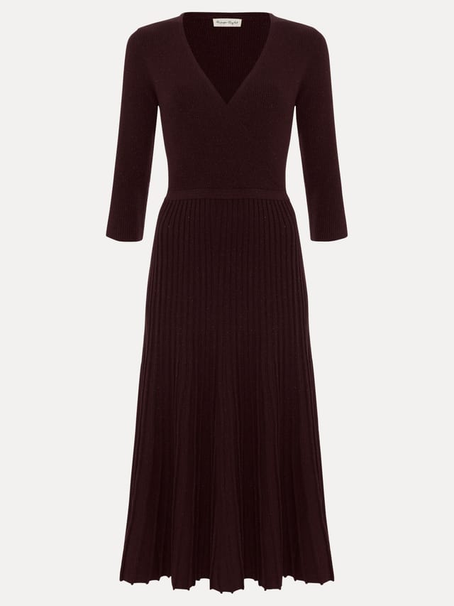 Phase Eight Phase Eight Women's Mina Shimmer Dress in Bronze - 2