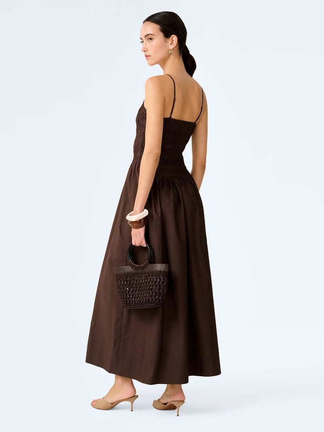 OMNES Paulina Dress in Chocolate - 3