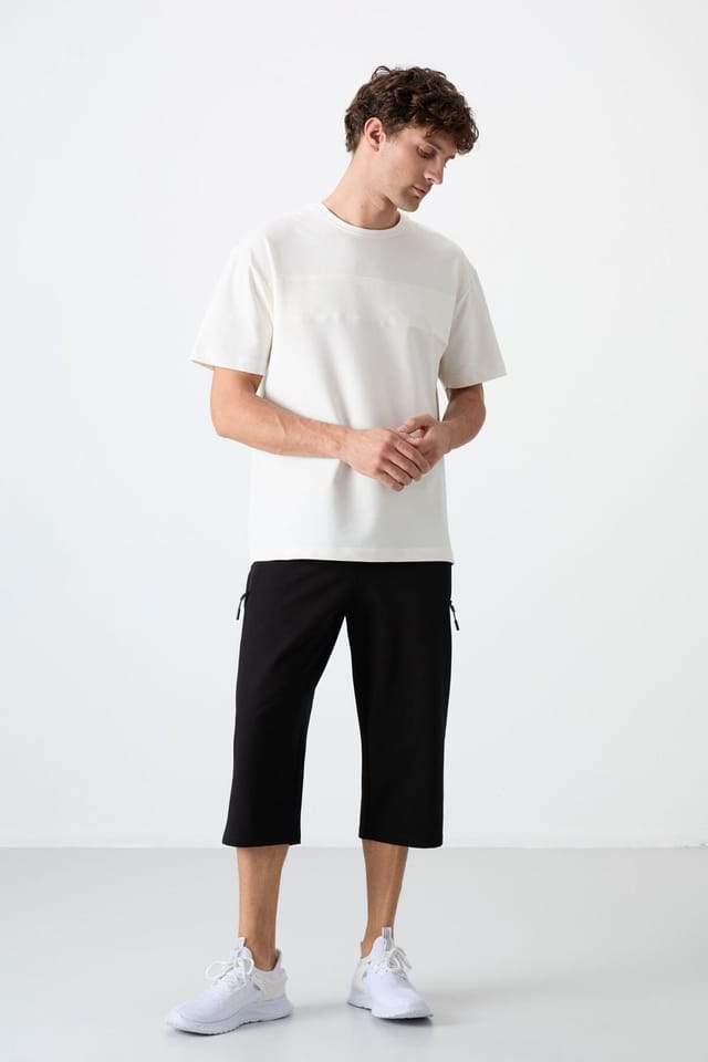 Tommy Life Tommy Life Men's Capri Cycling Shorts in Black - 2