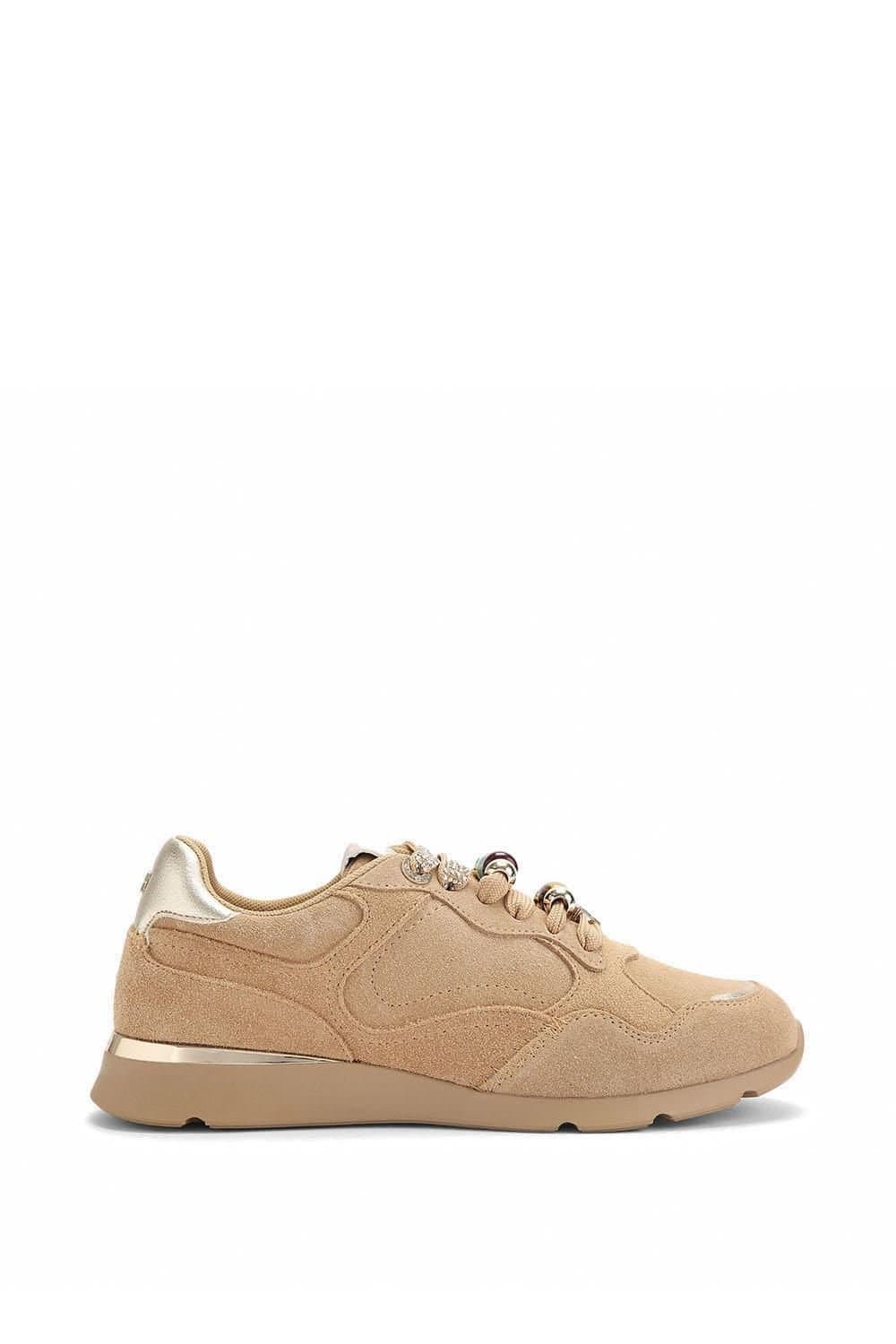 KG Kurt Geiger KG Kurt Geiger Women's 'Lira' Suede Trainers in Camel