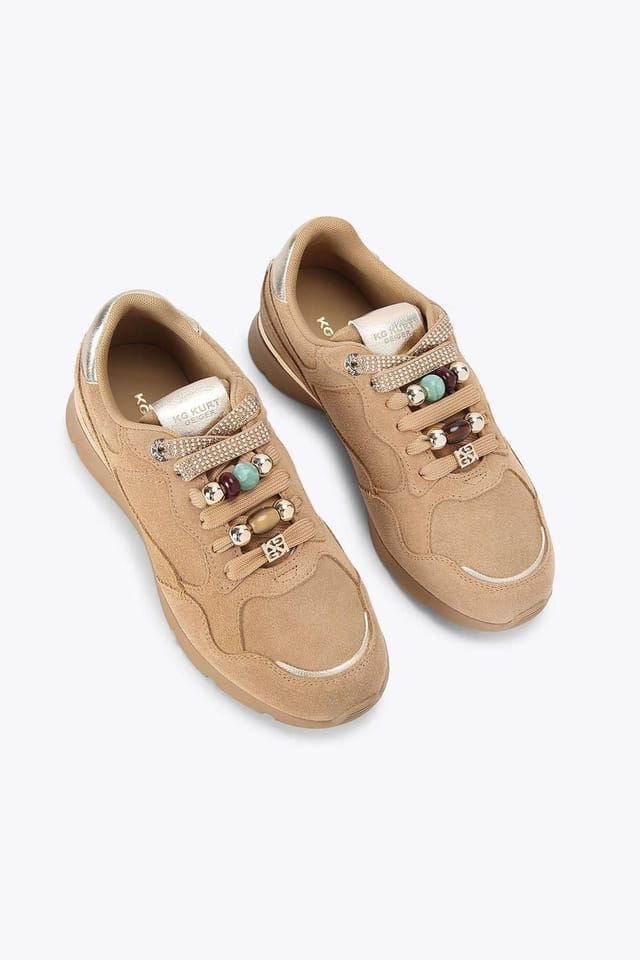 KG Kurt Geiger KG Kurt Geiger Women's 'Lira' Suede Trainers in Camel - 2