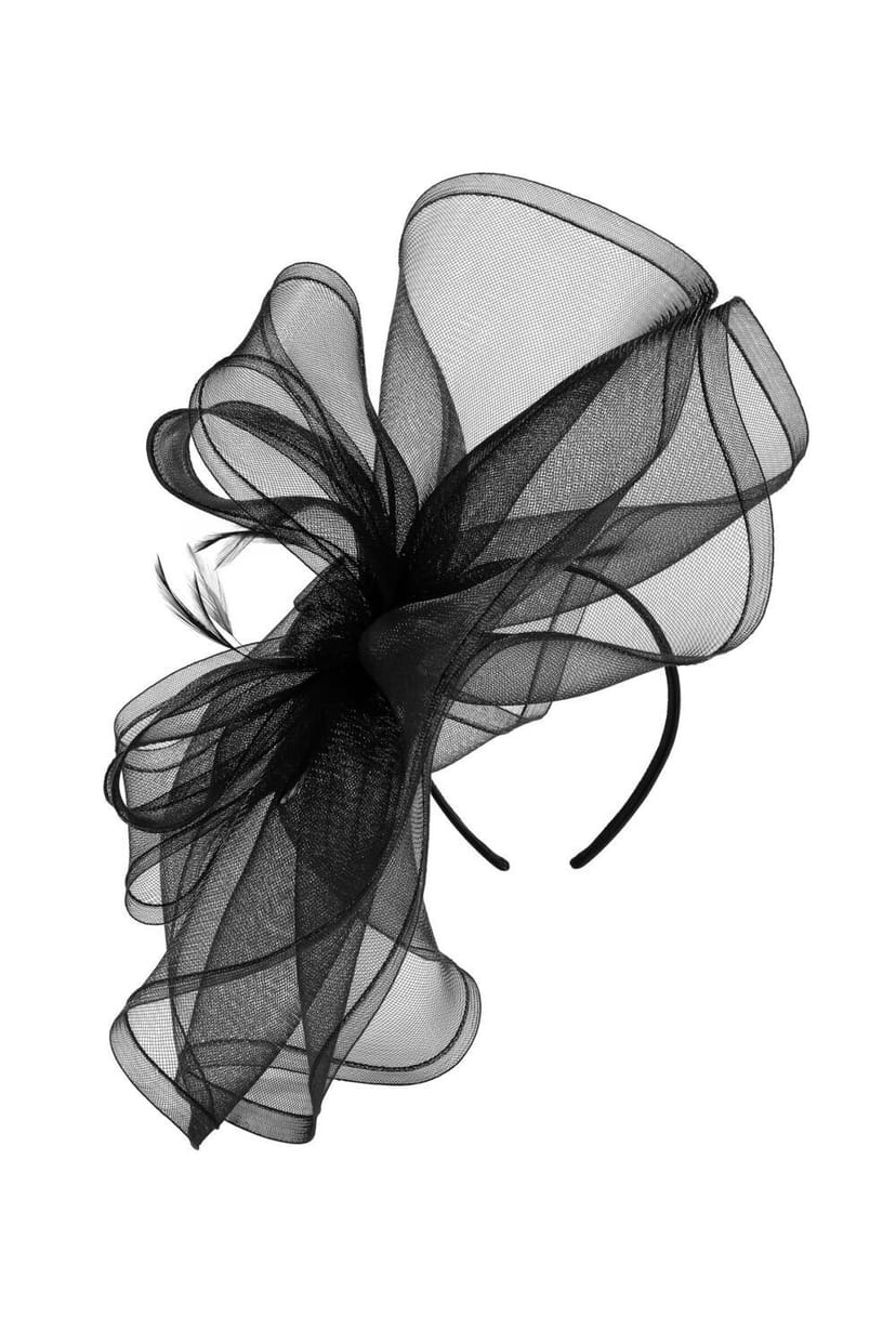 Jon Richard Jon Richard Women's Black Large Hat Fascinator - 1