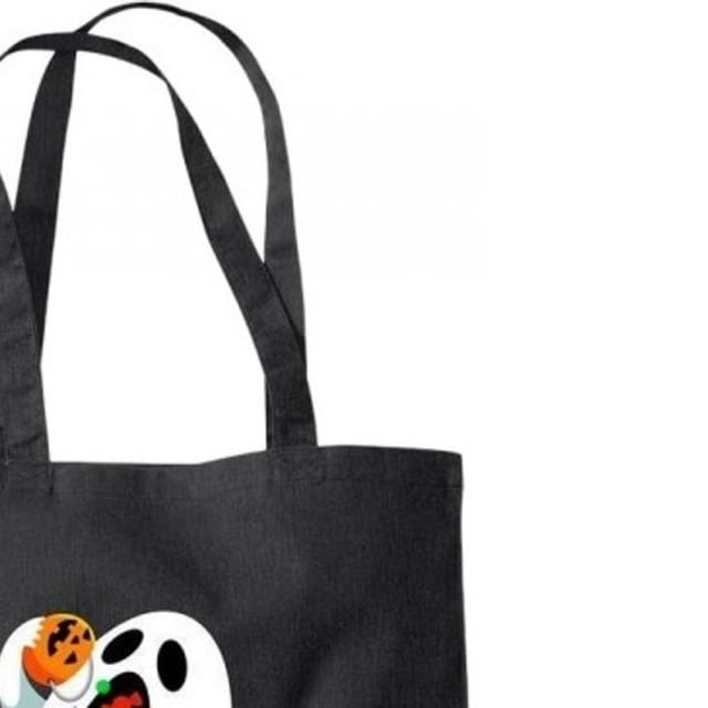 Benjimoji Benjimoji Men's Hungry Ghost Tote Bag in Black - 2