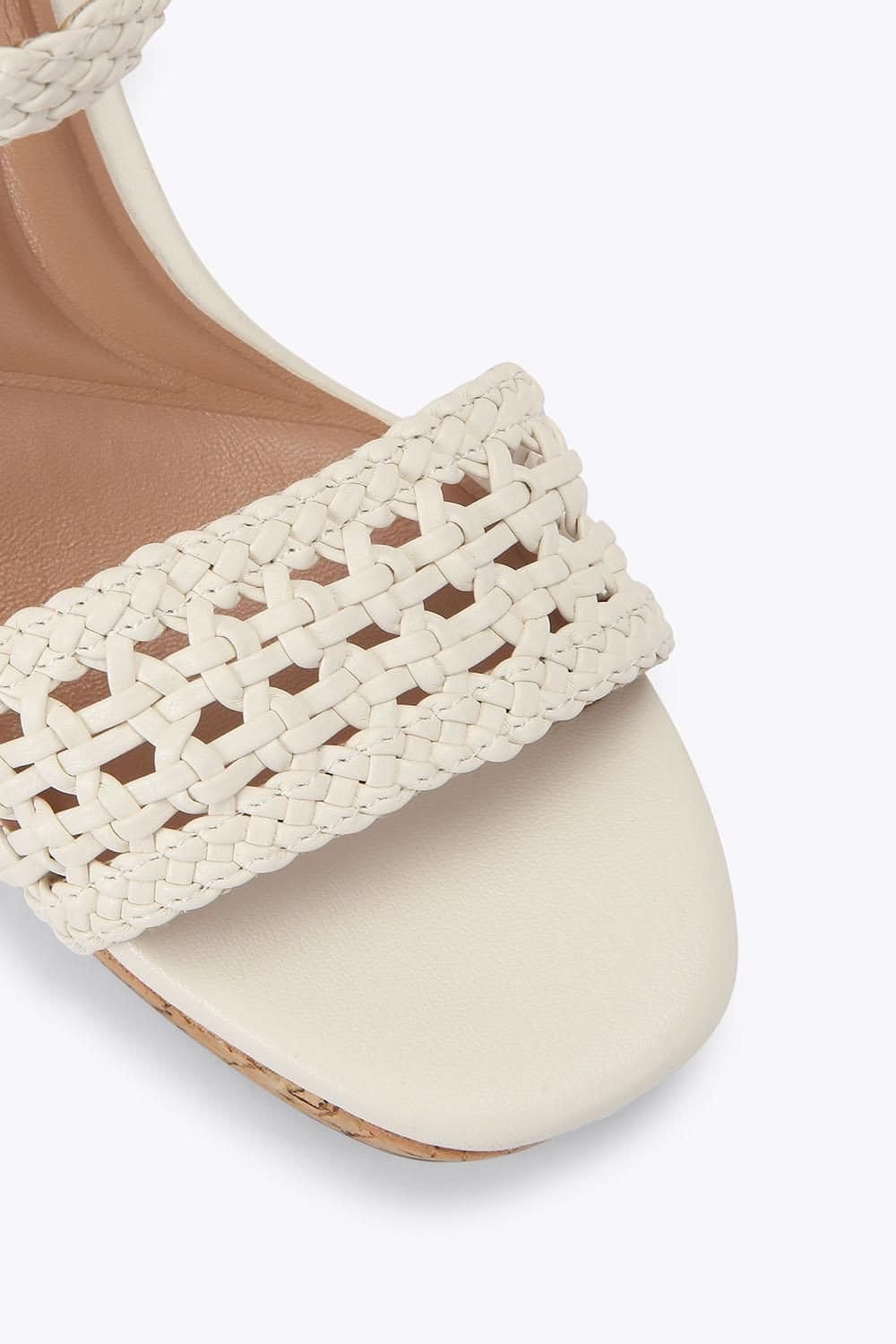 Carvela Carvela Women's 'Portofino Wedge Wide Fit' Sandals in Cream - 4