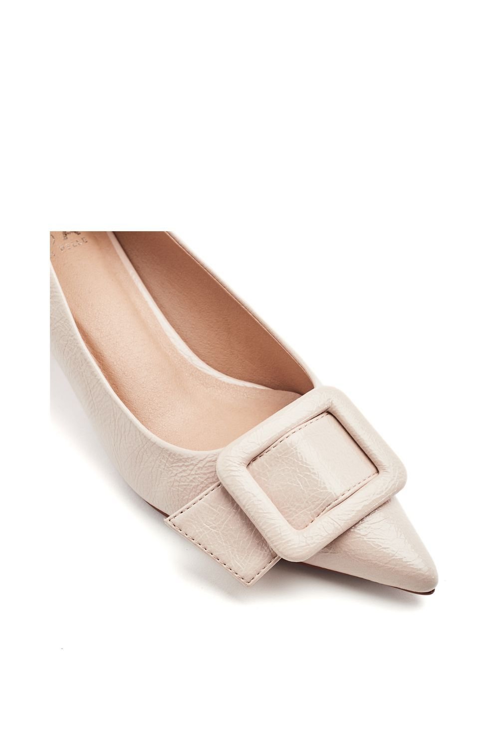 Moda In Pelle Moda In Pelle Women's 'Ghiselle' Patent Court Shoes in Nude - 3