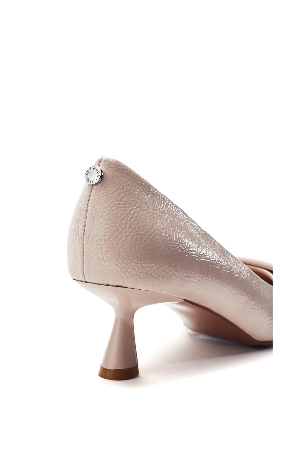 Moda In Pelle Moda In Pelle Women's 'Ghiselle' Patent Court Shoes in Nude - 4