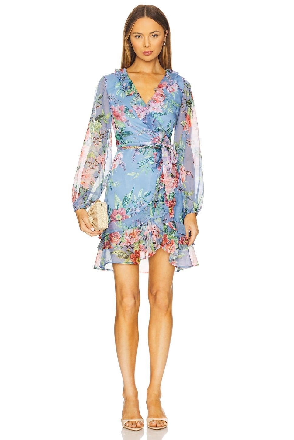 bold blue floral