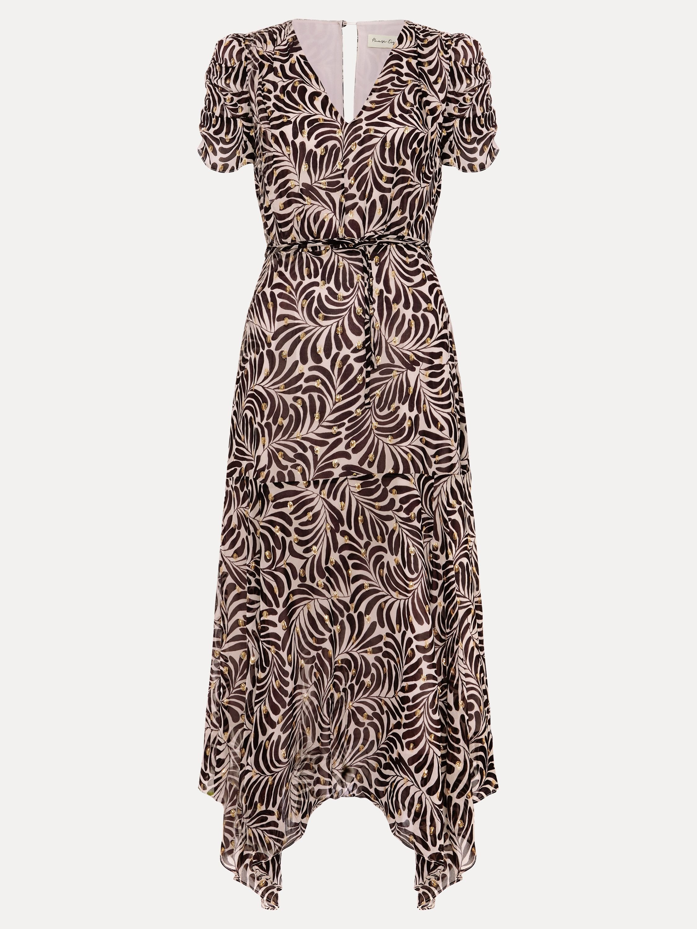 Phase Eight Phase Eight Women's Verity Shimmer Dress in Light Beige - 2