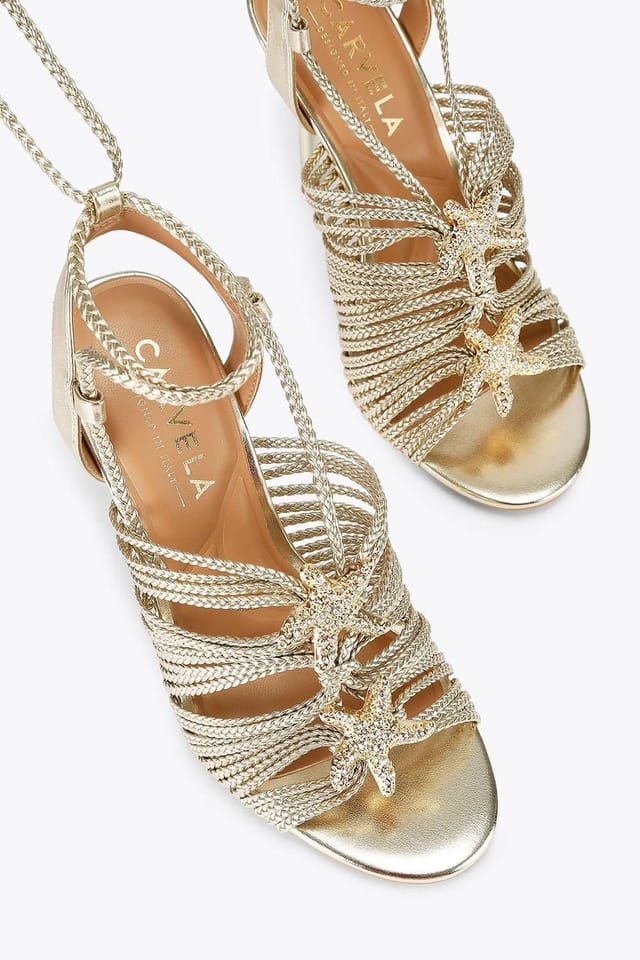 Carvela Carvela Women's 'Marina High Tie' Heels in Gold - 2