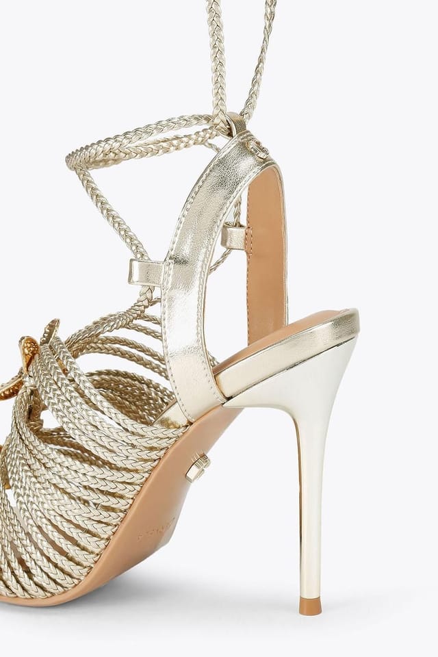 Carvela Carvela Women's 'Marina High Tie' Heels in Gold - 3