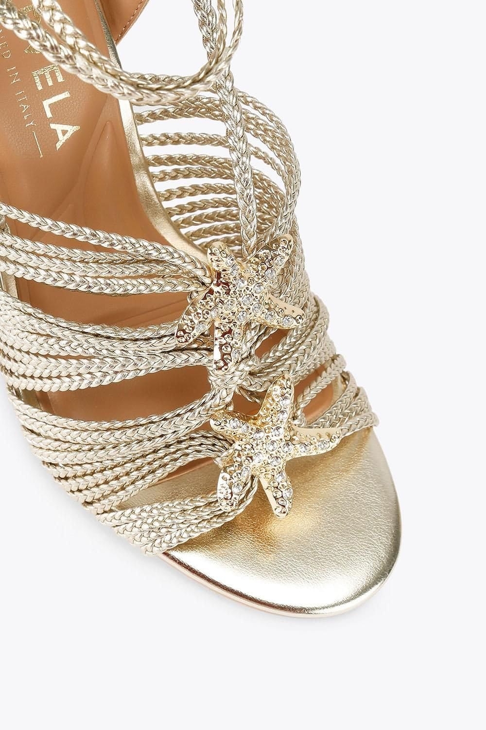 Carvela Carvela Women's 'Marina High Tie' Heels in Gold - 4