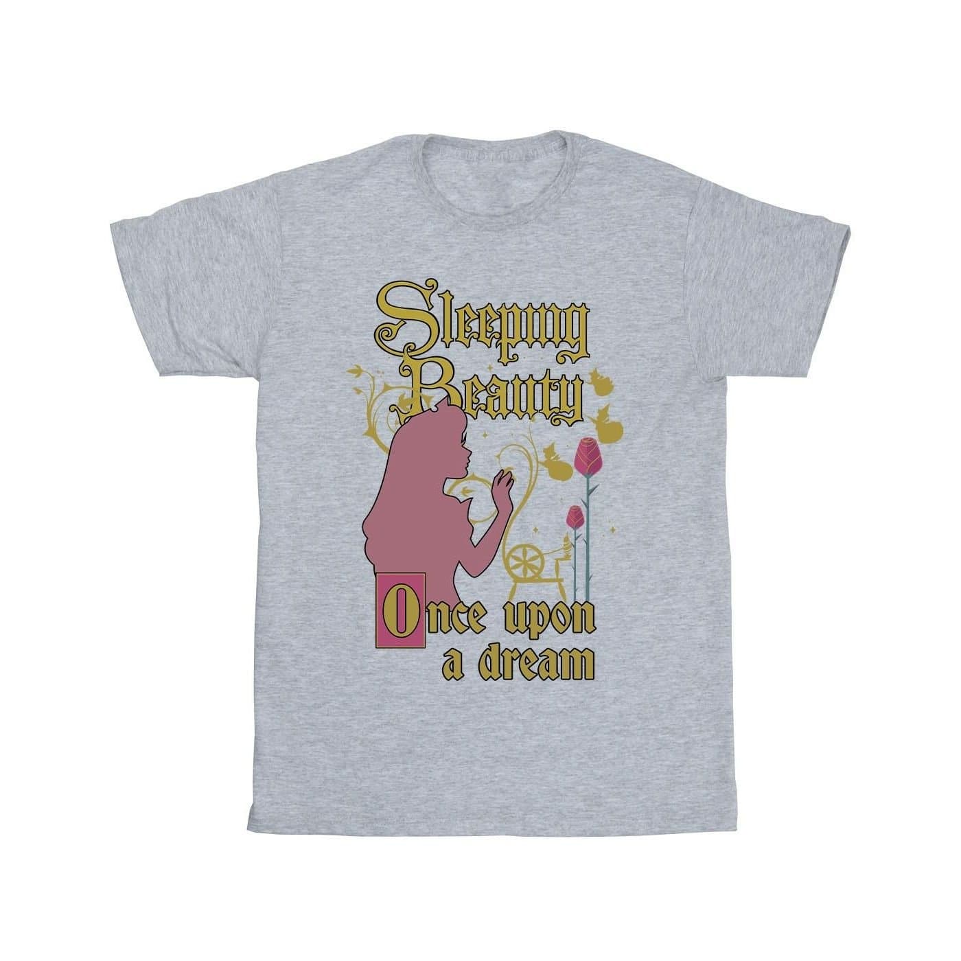 Sleeping Beauty Sleeping Beauty Men's Once Upon A Dream T-Shirt in Grey
