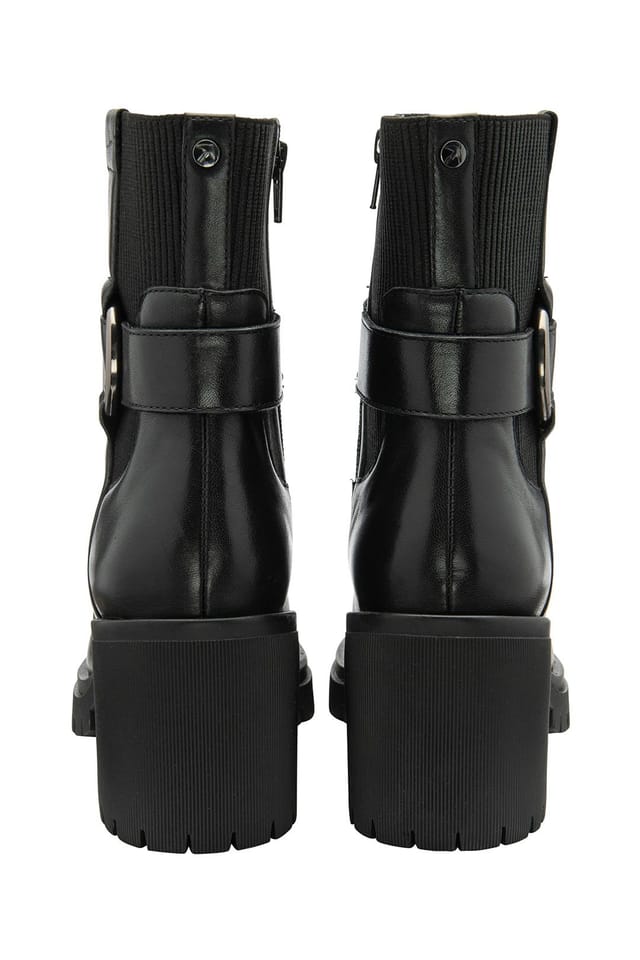 Ravel Ravel Women's Black Leather 'Kirkton' Zip-Up Ankle Boots - 3