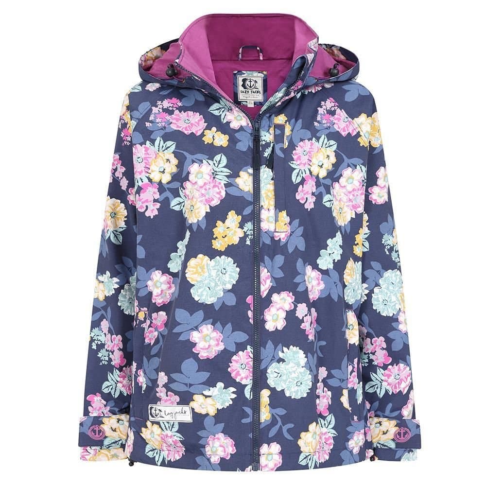 Lazy Jacks Lazy Jacks Women's Blossom Waterproof Jacket in Dark Navy