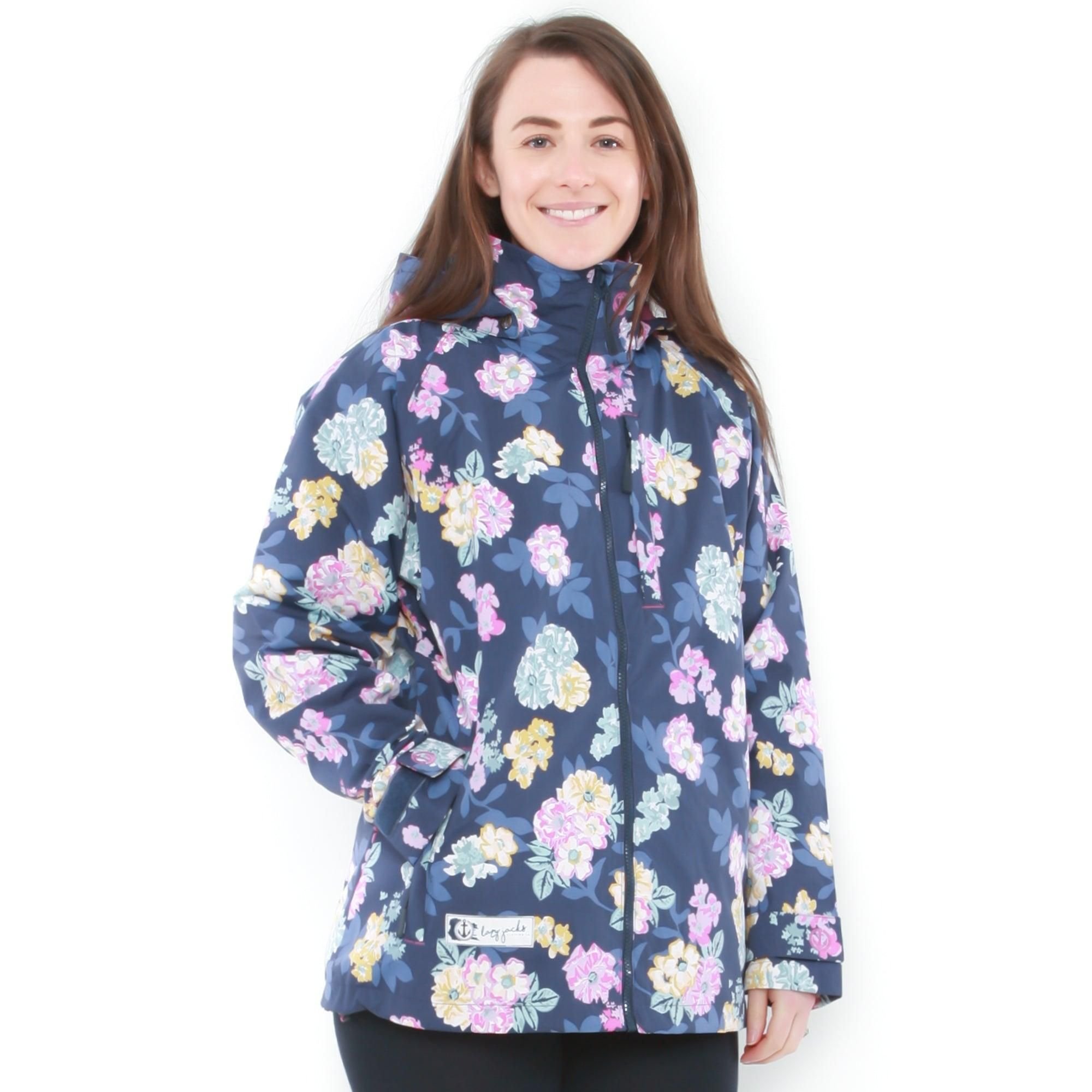 Lazy Jacks Lazy Jacks Women's Blossom Waterproof Jacket in Dark Navy - 2