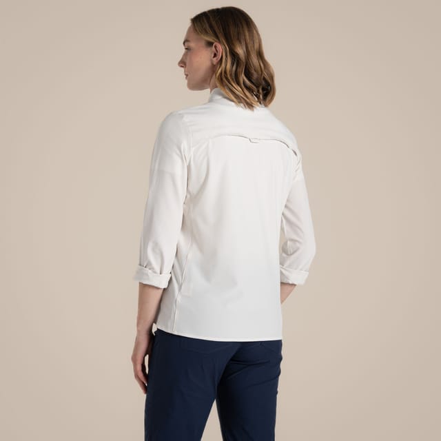Craghoppers Craghoppers Women's NosiLife Pro Ventilated Long Sleeved Insect-Repellent Shirt in White - 2
