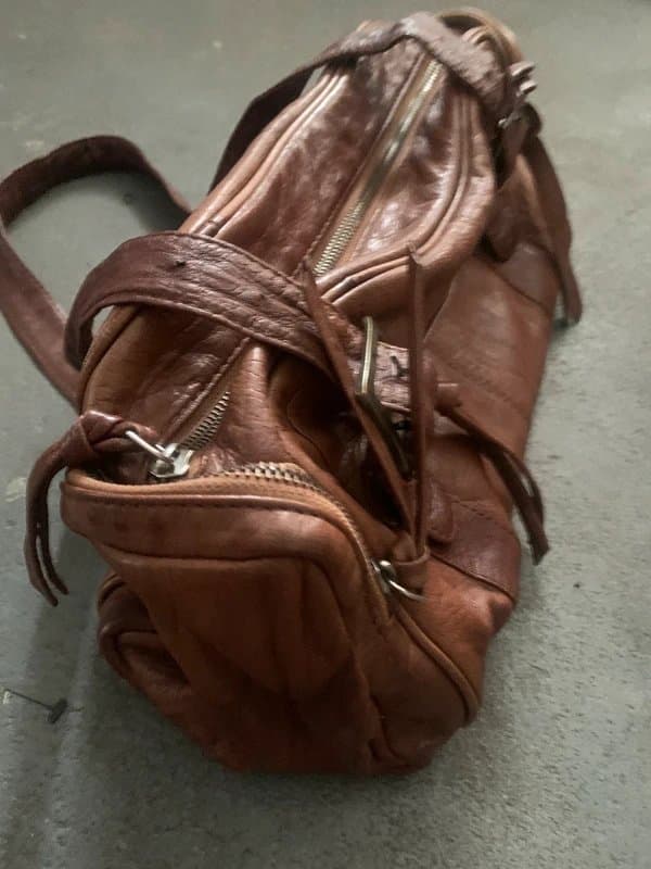 Topshop Topshop  vintage tan leather handbag  shoulder bag