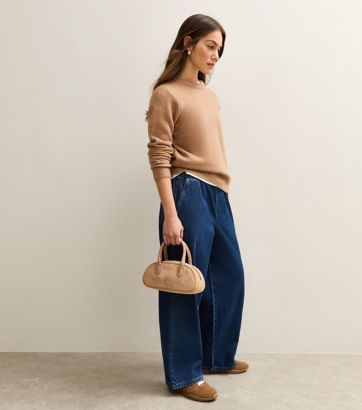 New Look New Look Dark Blue Denim Wide Leg Jeans
