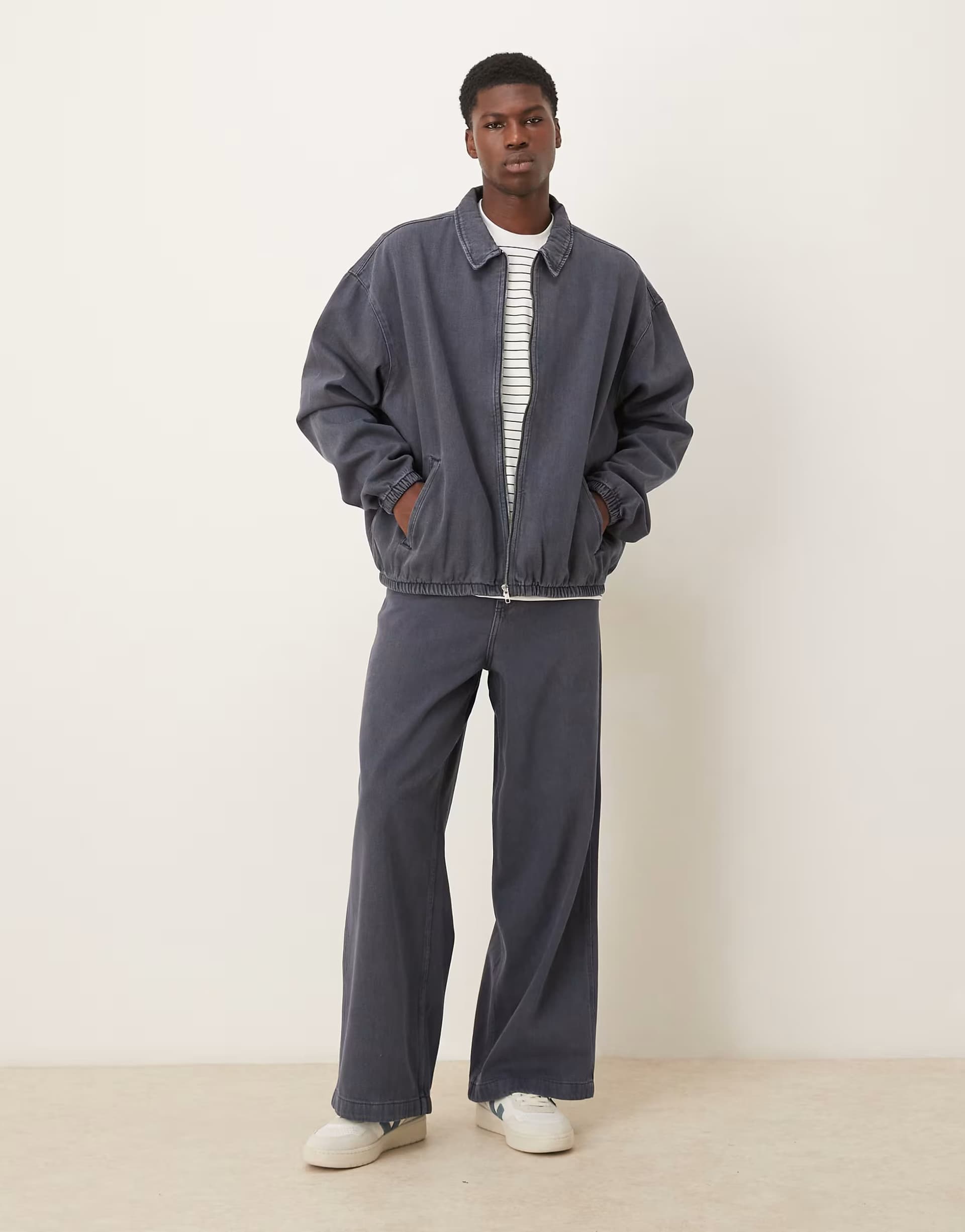 ASOS ASOS DESIGN co-ord loose  jeans in blue overdye