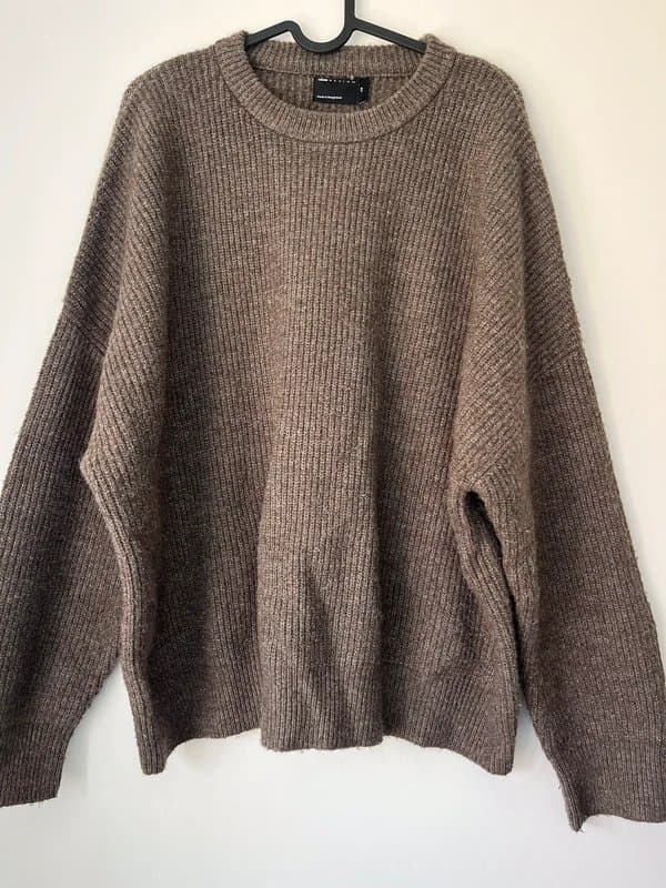 ASOS ASOS brown knit wool blend jumper