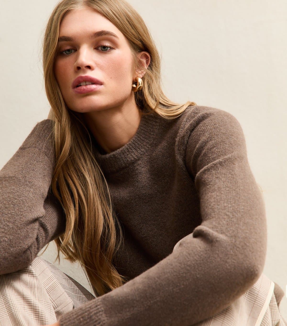 New Look Women's Mink Crew Neck Jumper New Look