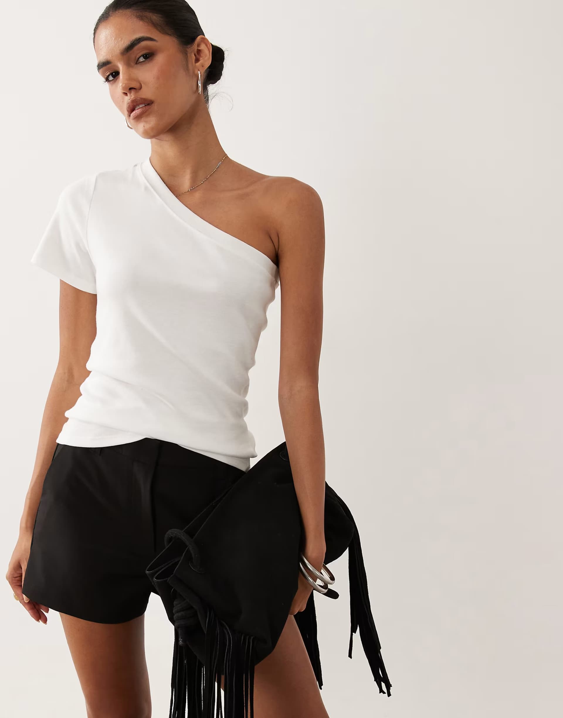 ASOS ASOS DESIGN tailored micro shorts in black