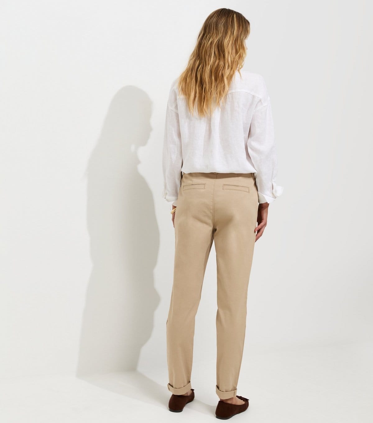New Look Women's Stone Slim Leg Chino Trousers New Look - 4